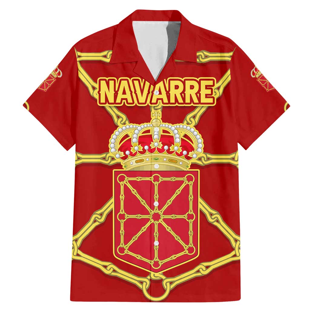 Navarre Flag Family Matching Mermaid Dress and Hawaiian Shirt Autonomous Community of Spain - Wonder Print Shop