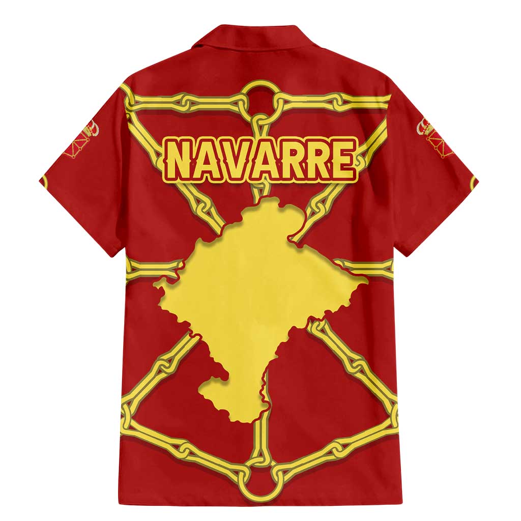 Navarre Flag Family Matching Mermaid Dress and Hawaiian Shirt Autonomous Community of Spain - Wonder Print Shop