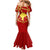 Navarre Flag Family Matching Mermaid Dress and Hawaiian Shirt Autonomous Community of Spain - Wonder Print Shop
