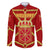 Navarre Flag Family Matching Off The Shoulder Long Sleeve Dress and Hawaiian Shirt Autonomous Community of Spain - Wonder Print Shop