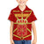 Navarre Flag Family Matching Off Shoulder Maxi Dress and Hawaiian Shirt Autonomous Community of Spain - Wonder Print Shop