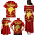 Navarre Flag Family Matching Puletasi and Hawaiian Shirt Autonomous Community of Spain - Wonder Print Shop