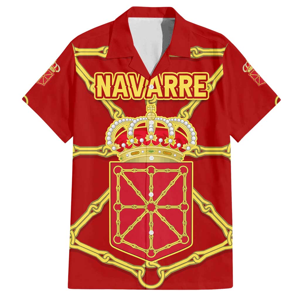 Navarre Flag Family Matching Puletasi and Hawaiian Shirt Autonomous Community of Spain - Wonder Print Shop