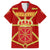 Navarre Flag Family Matching Summer Maxi Dress and Hawaiian Shirt Autonomous Community of Spain - Wonder Print Shop