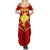 Navarre Flag Family Matching Summer Maxi Dress and Hawaiian Shirt Autonomous Community of Spain - Wonder Print Shop