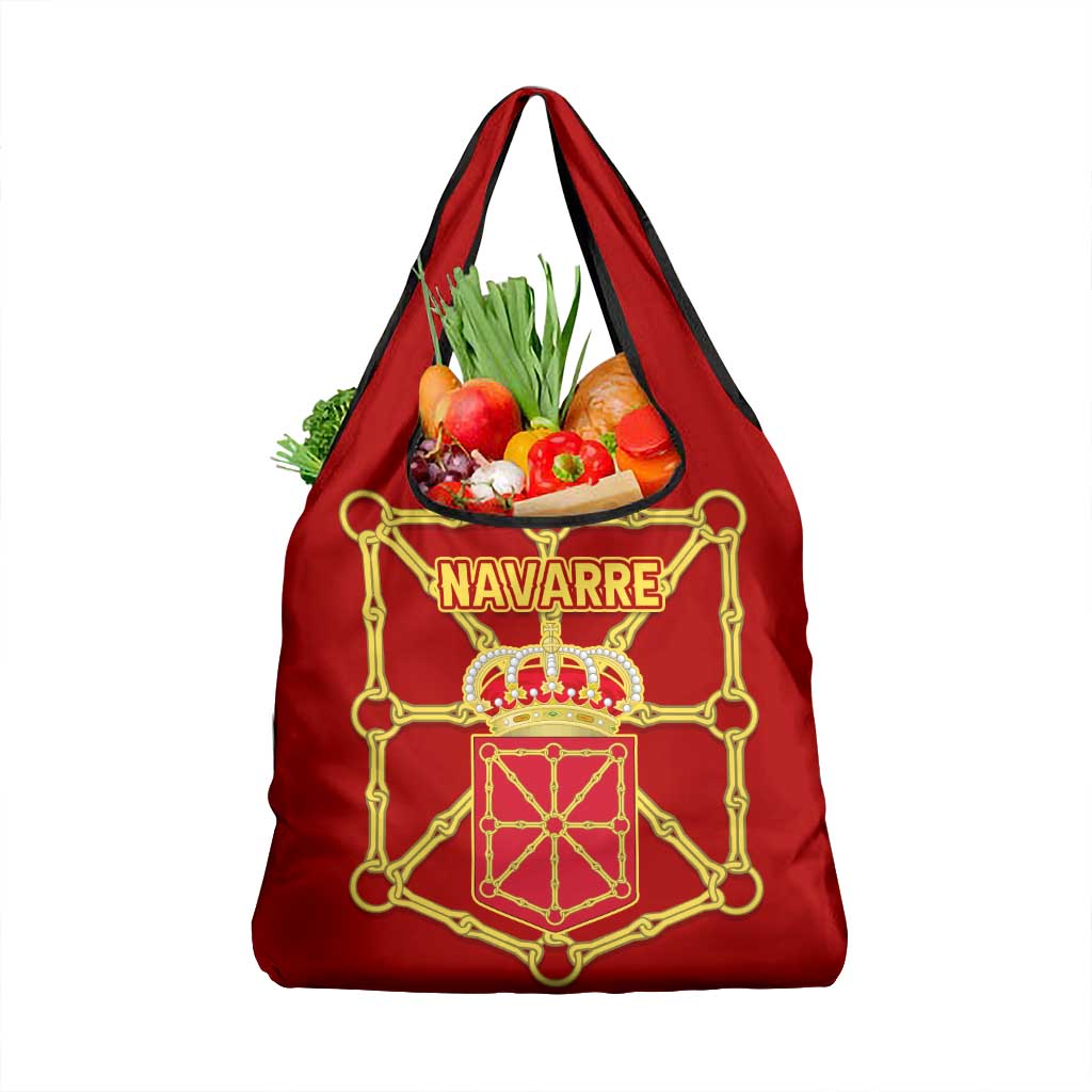 Navarre Flag Grocery Bag Autonomous Community of Spain - Wonder Print Shop