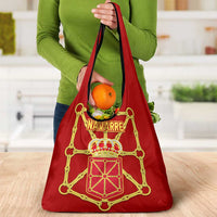 Navarre Flag Grocery Bag Autonomous Community of Spain - Wonder Print Shop