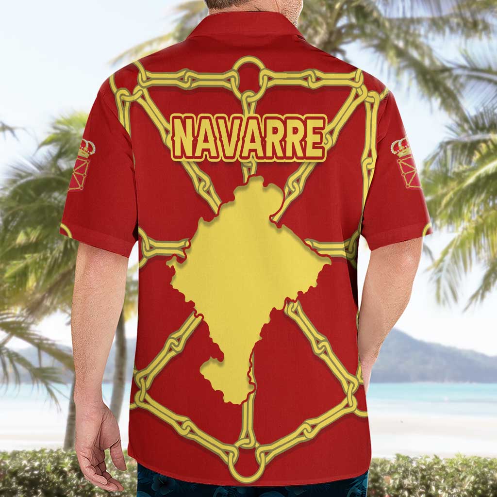 Navarre Flag Hawaiian Shirt Autonomous Community of Spain - Wonder Print Shop