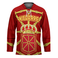 Navarre Flag Hockey Jersey Autonomous Community of Spain - Wonder Print Shop