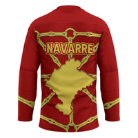Navarre Flag Hockey Jersey Autonomous Community of Spain - Wonder Print Shop