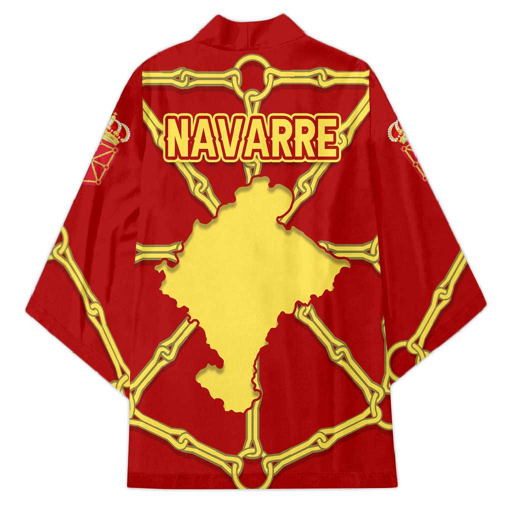 Navarre Flag Kimono Autonomous Community of Spain - Wonder Print Shop