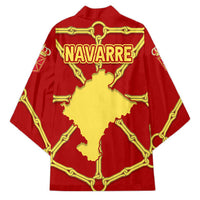 Navarre Flag Kimono Autonomous Community of Spain - Wonder Print Shop
