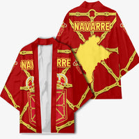 Navarre Flag Kimono Autonomous Community of Spain - Wonder Print Shop