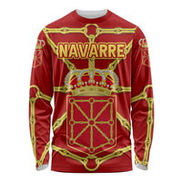 Navarre Flag Long Sleeve Shirt Autonomous Community of Spain - Wonder Print Shop