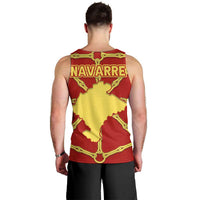Navarre Flag Men Tank Top Autonomous Community of Spain - Wonder Print Shop
