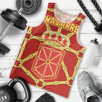Navarre Flag Men Tank Top Autonomous Community of Spain - Wonder Print Shop