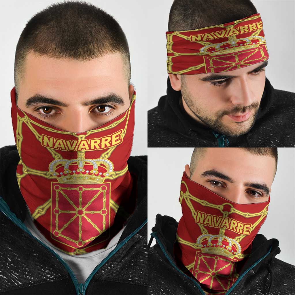 Navarre Flag Neck Gaiter Autonomous Community of Spain - Wonder Print Shop