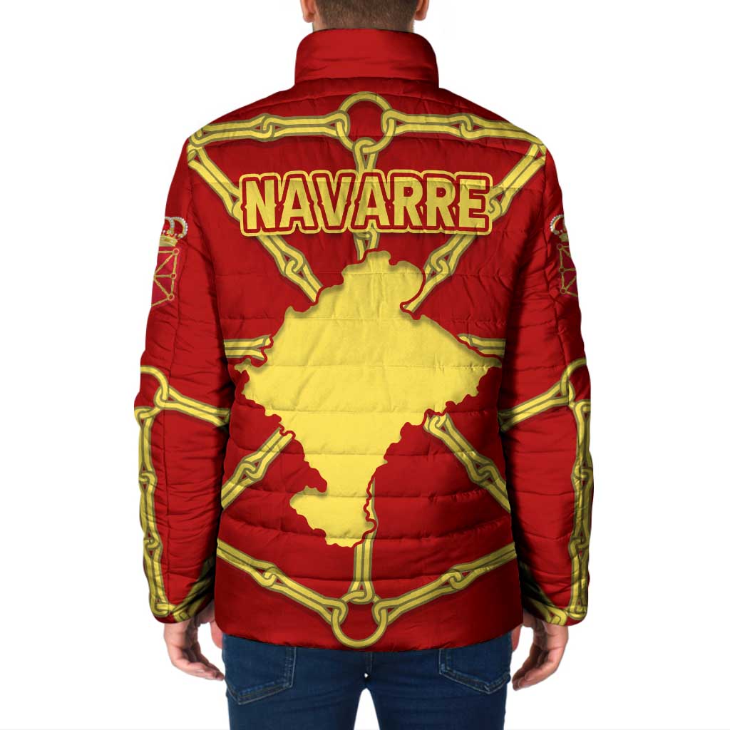 Navarre Flag Padded Jacket Autonomous Community of Spain - Wonder Print Shop
