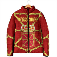Navarre Flag Padded Jacket Autonomous Community of Spain - Wonder Print Shop