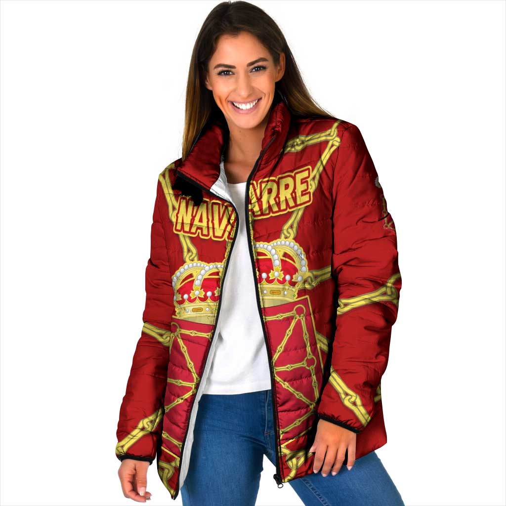 Navarre Flag Padded Jacket Autonomous Community of Spain - Wonder Print Shop