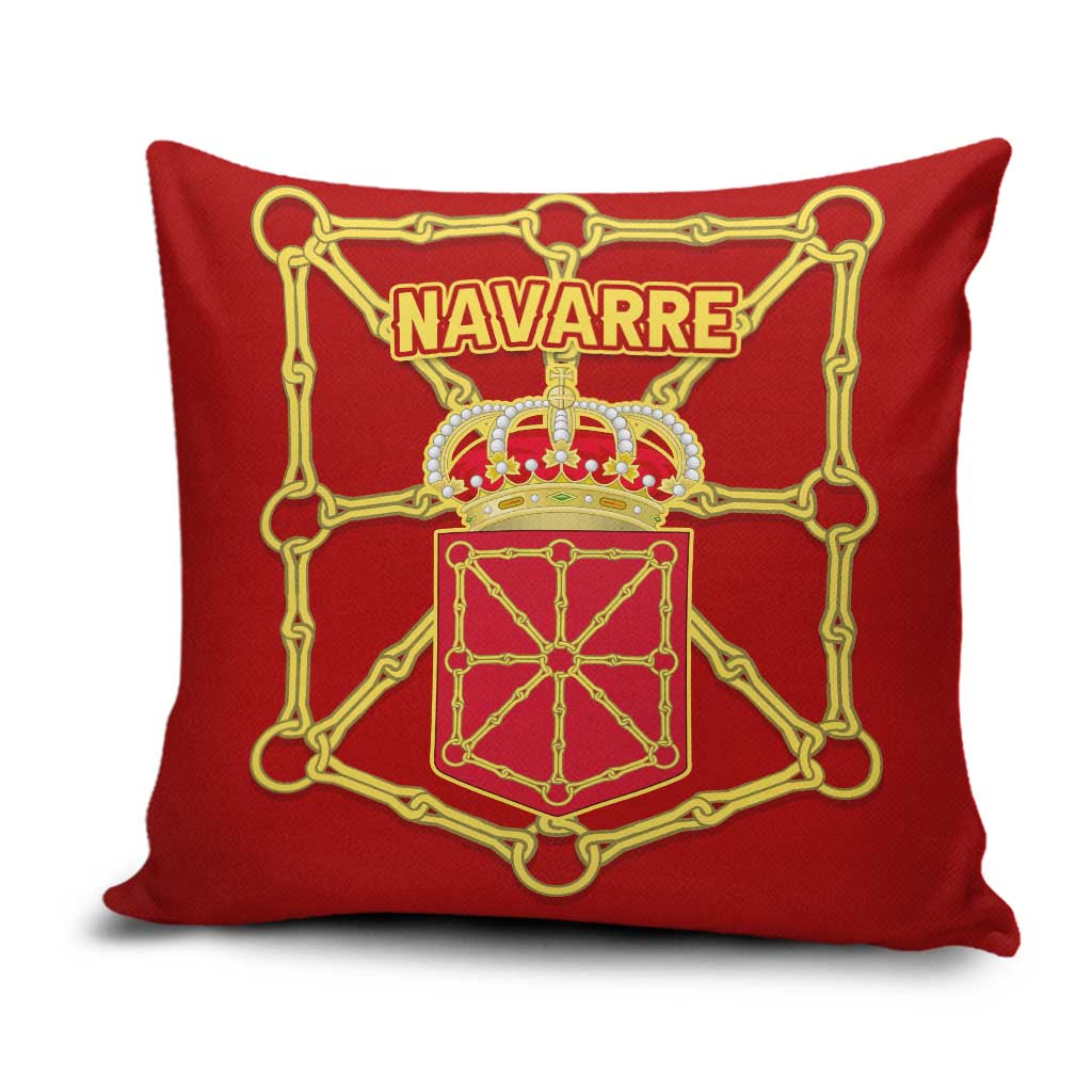 Navarre Flag Pillow Cover Autonomous Community of Spain - Wonder Print Shop