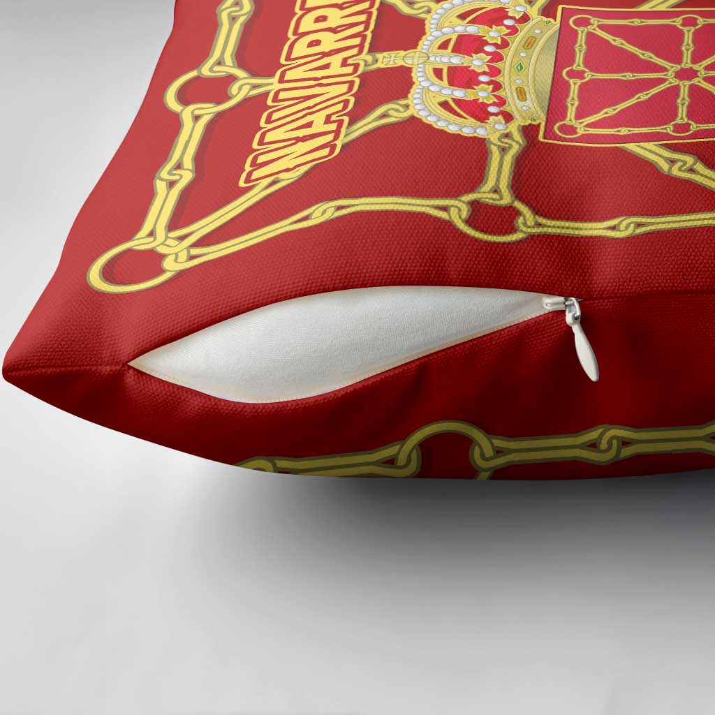 Navarre Flag Pillow Cover Autonomous Community of Spain - Wonder Print Shop