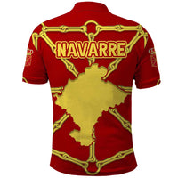 Navarre Flag Polo Shirt Autonomous Community of Spain - Wonder Print Shop