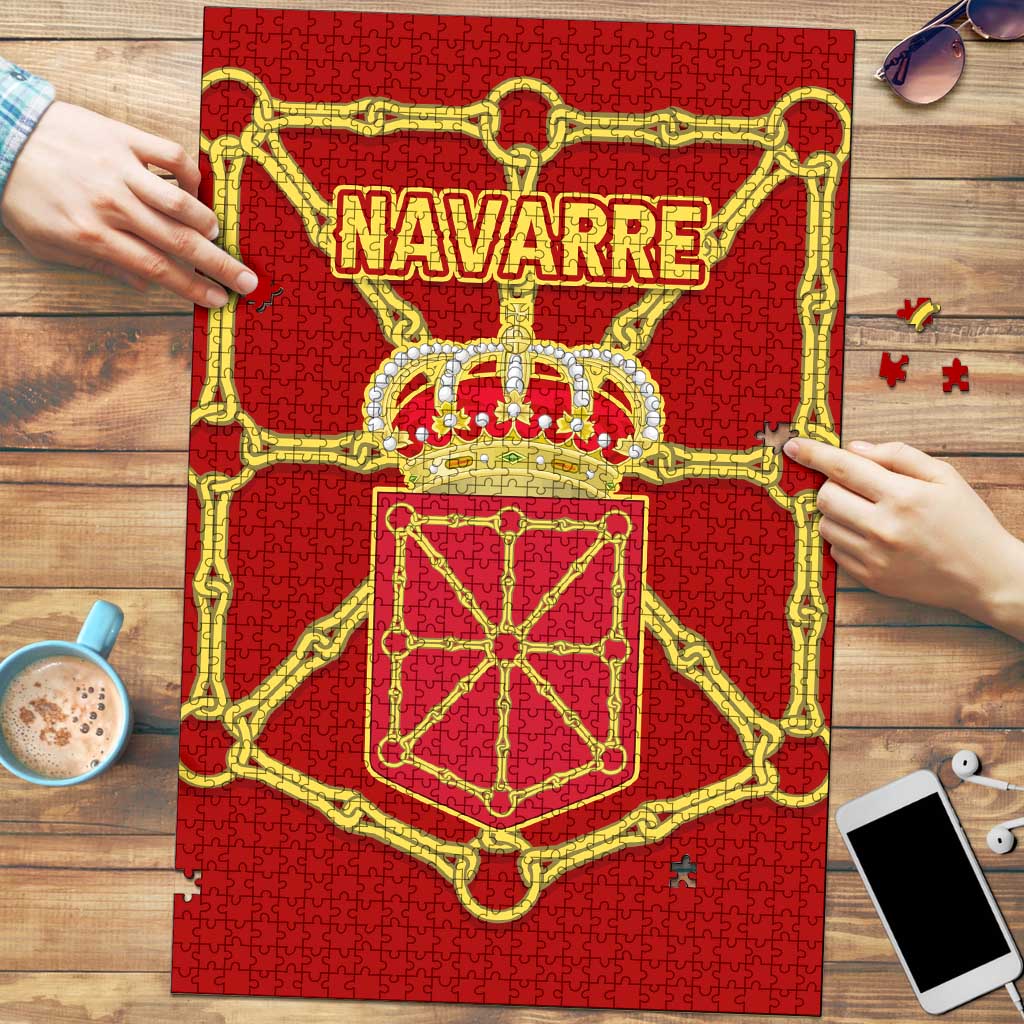 Navarre Flag Puzzle Autonomous Community of Spain - Wonder Print Shop