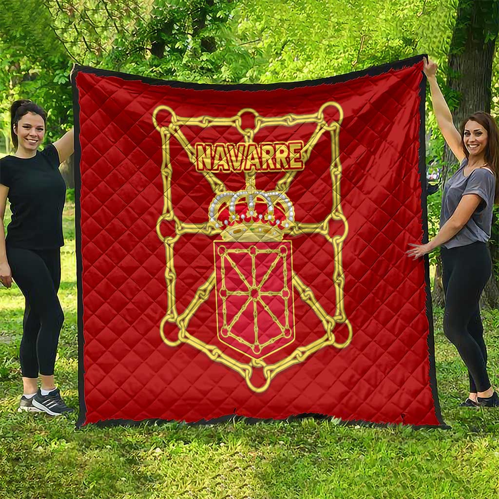 Navarre Flag Quilt Autonomous Community of Spain - Wonder Print Shop