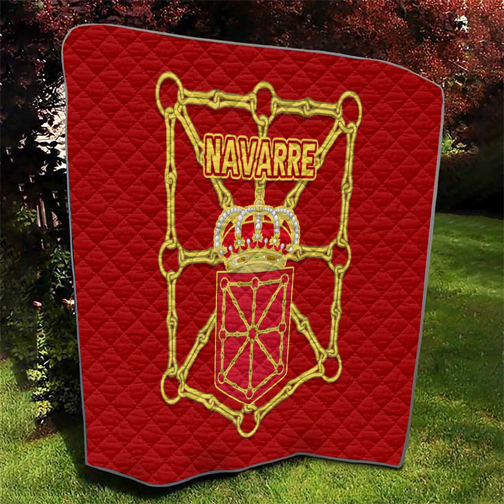 Navarre Flag Quilt Autonomous Community of Spain - Wonder Print Shop