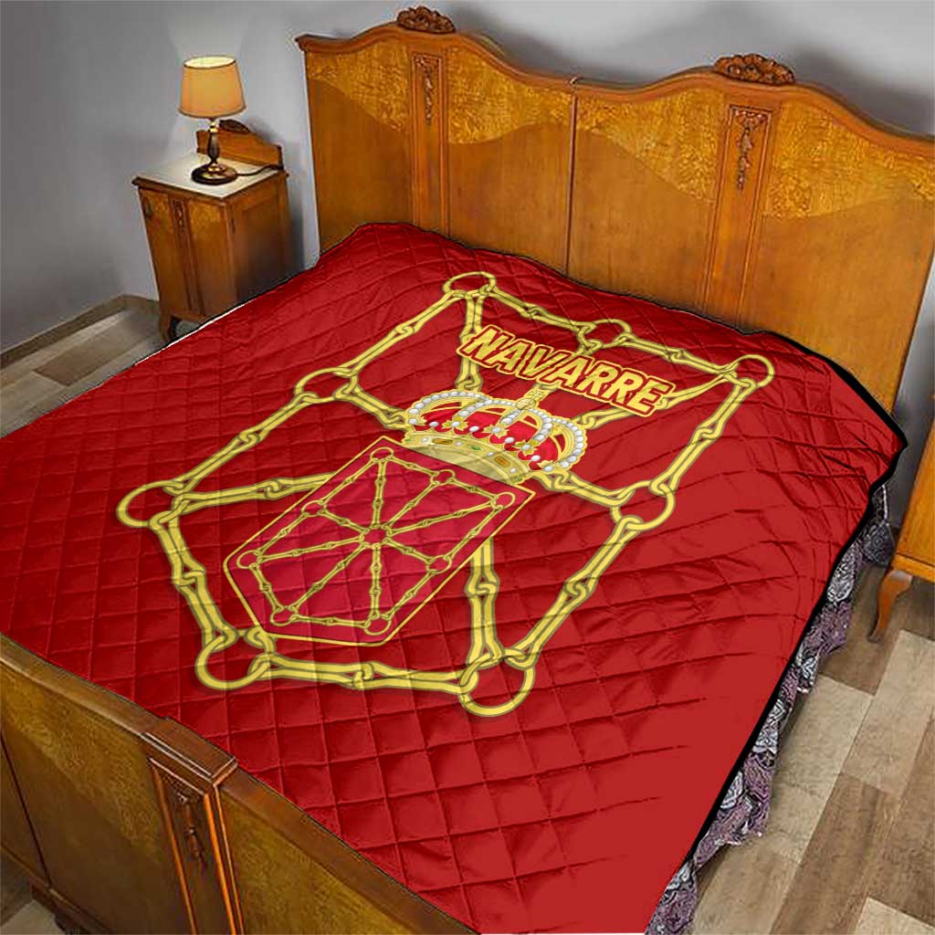Navarre Flag Quilt Autonomous Community of Spain - Wonder Print Shop