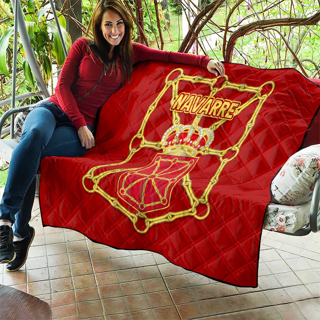 Navarre Flag Quilt Autonomous Community of Spain - Wonder Print Shop