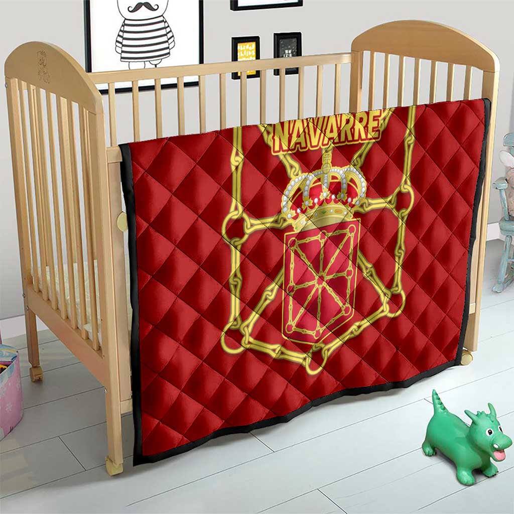 Navarre Flag Quilt Autonomous Community of Spain - Wonder Print Shop
