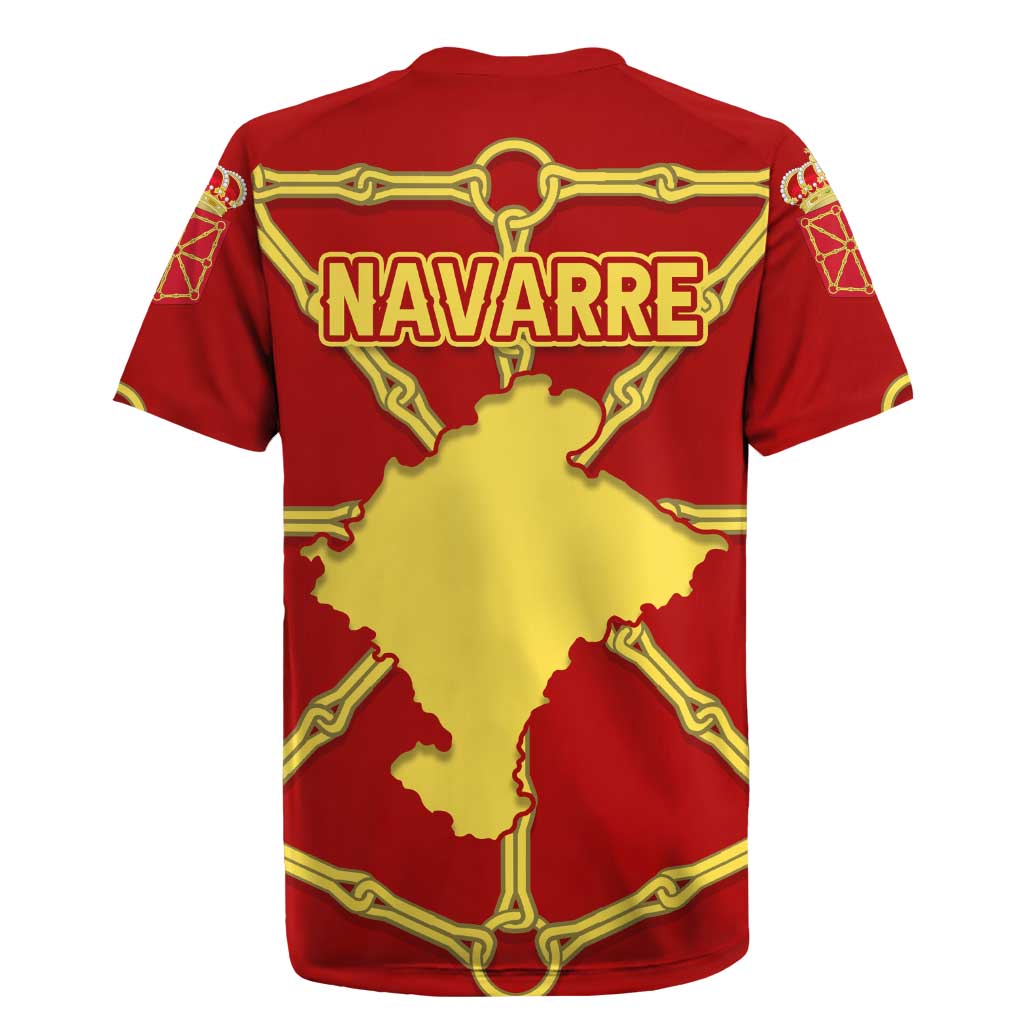Navarre Flag Rugby Jersey Autonomous Community of Spain - Wonder Print Shop