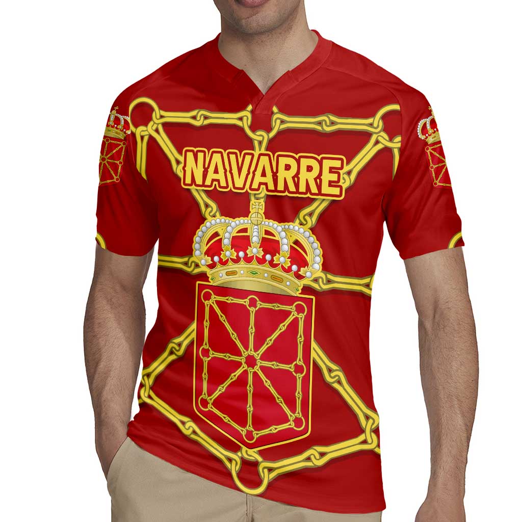 Navarre Flag Rugby Jersey Autonomous Community of Spain - Wonder Print Shop
