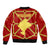 Navarre Flag Sleeve Zip Bomber Jacket Autonomous Community of Spain - Wonder Print Shop