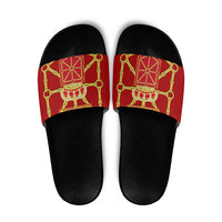 Navarre Flag Slide Sandals Autonomous Community of Spain - Wonder Print Shop