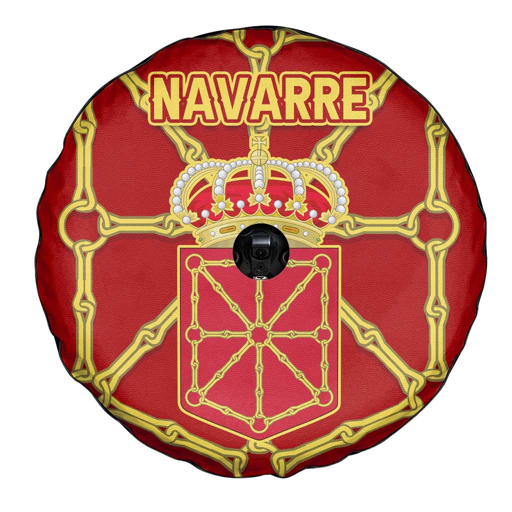 Navarre Flag Spare Tire Cover Autonomous Community of Spain - Wonder Print Shop