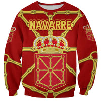 Navarre Flag Sweatshirt Autonomous Community of Spain - Wonder Print Shop