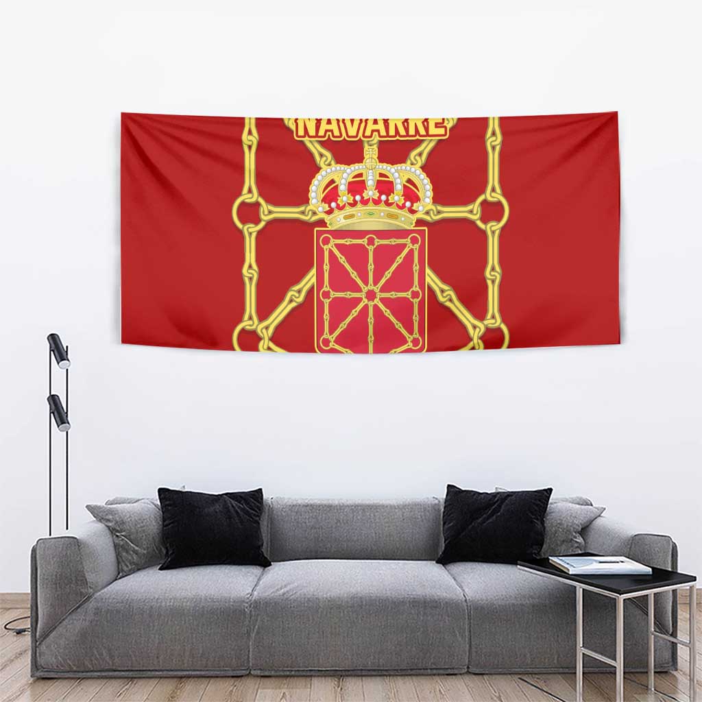 Navarre Flag Tapestry Autonomous Community of Spain - Wonder Print Shop