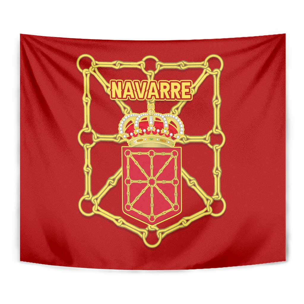 Navarre Flag Tapestry Autonomous Community of Spain - Wonder Print Shop