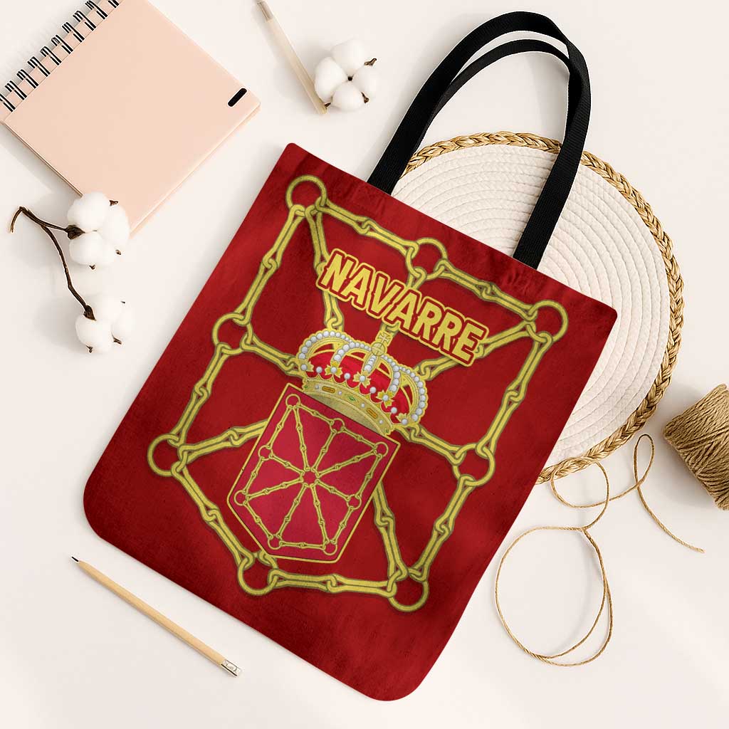 Navarre Flag Tote Bag Autonomous Community of Spain - Wonder Print Shop