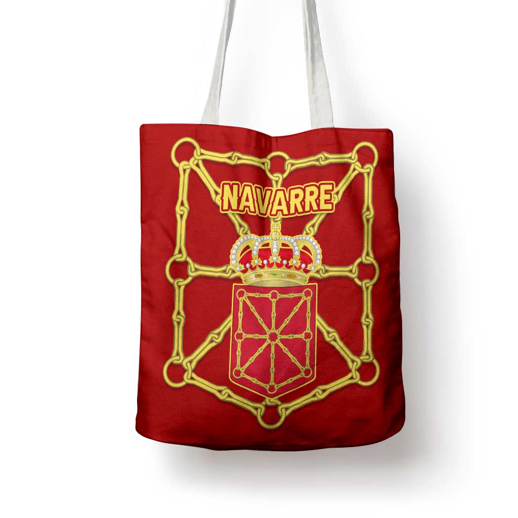 Navarre Flag Tote Bag Autonomous Community of Spain - Wonder Print Shop