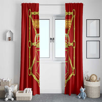 Navarre Flag Window Curtain Autonomous Community of Spain - Wonder Print Shop