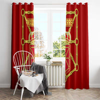 Navarre Flag Window Curtain Autonomous Community of Spain - Wonder Print Shop