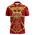 Navarre Flag Zipper Polo Shirt Autonomous Community of Spain - Wonder Print Shop