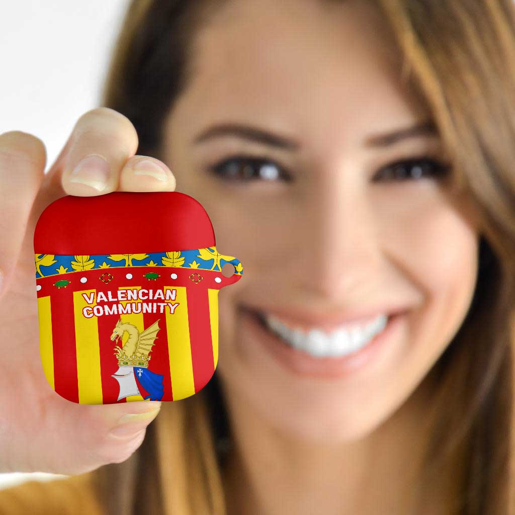 Valencian Community Flag AirPods Case Autonomous Community of Spain - Wonder Print Shop