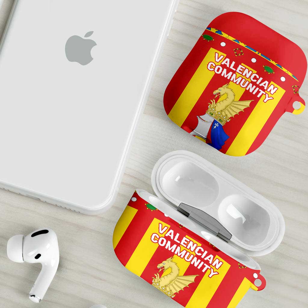 Valencian Community Flag AirPods Case Autonomous Community of Spain - Wonder Print Shop