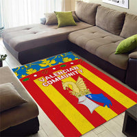 Valencian Community Flag Area Rug Autonomous Community of Spain - Wonder Print Shop