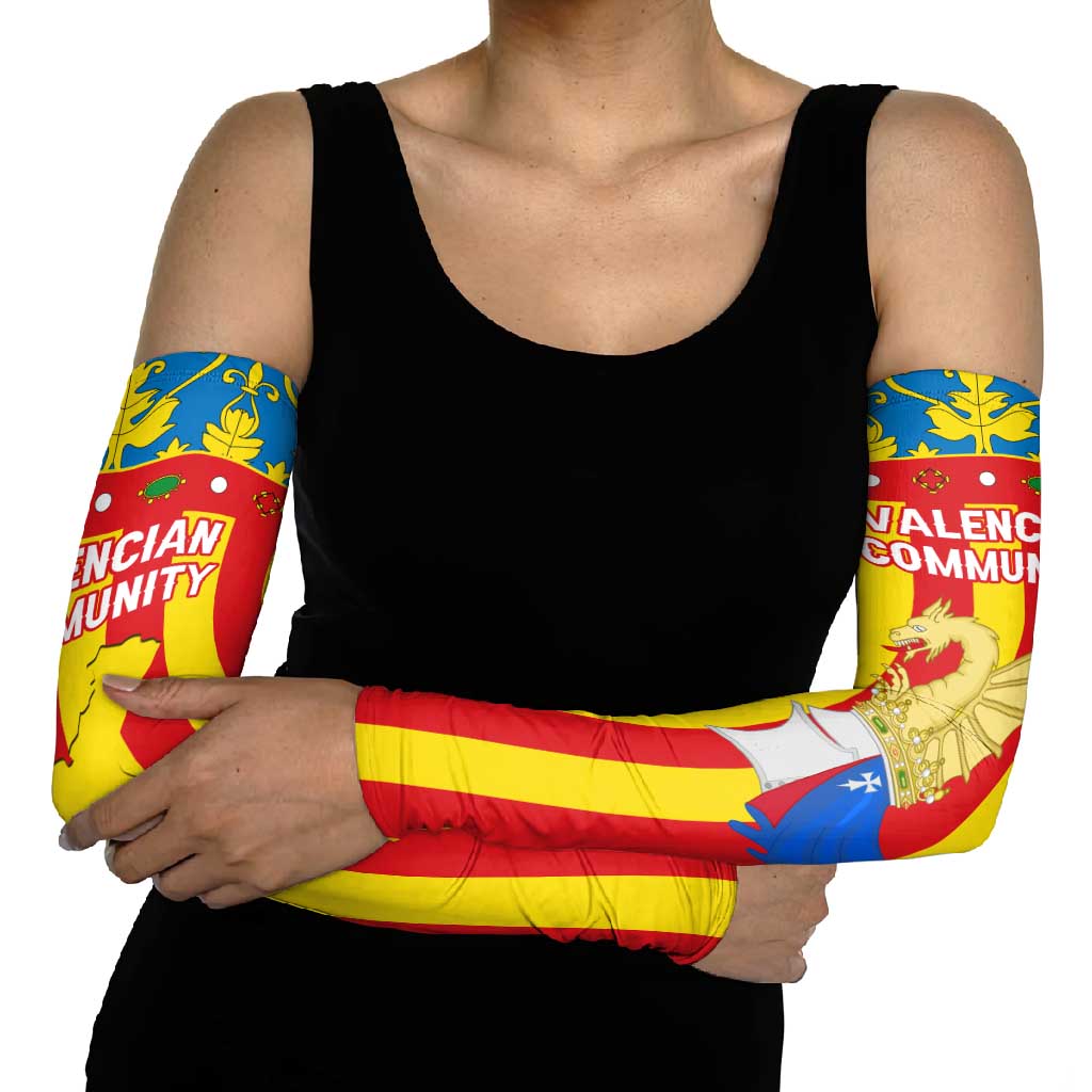 Valencian Community Flag Arm Sleeves Autonomous Community of Spain - Wonder Print Shop
